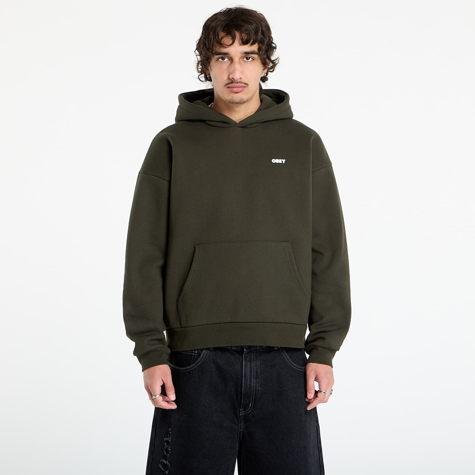 Mikina OBEY Bold Icon Extra Heavy Hoodie Rosin L