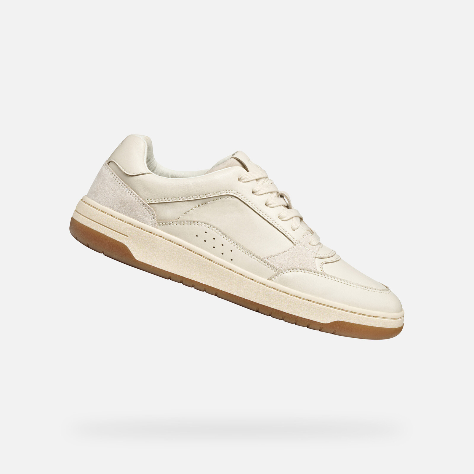 Cream men's sneakers Geox Sedral Court - Men's