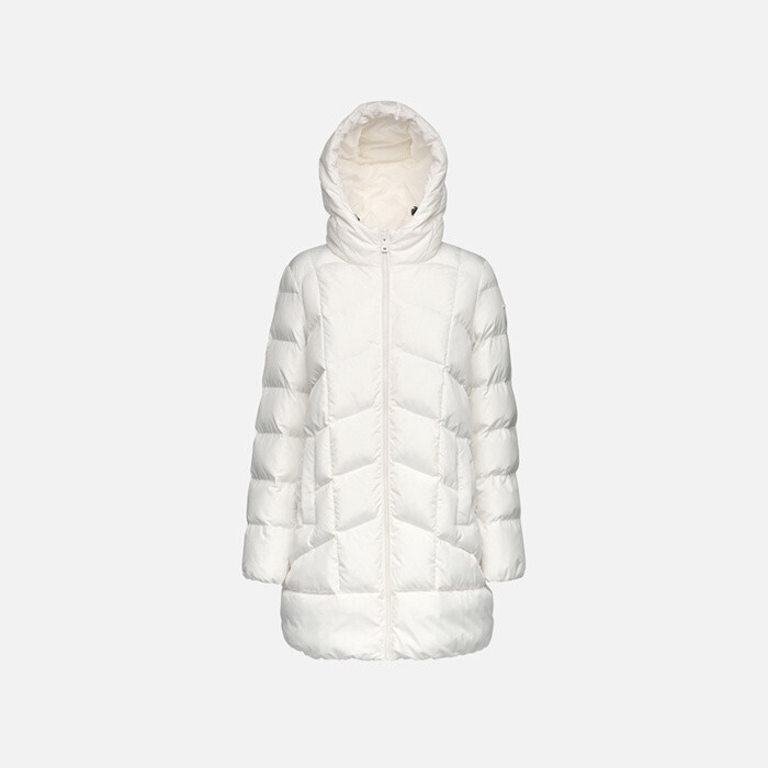 Cream women's jacket Geox Anylla - Women's