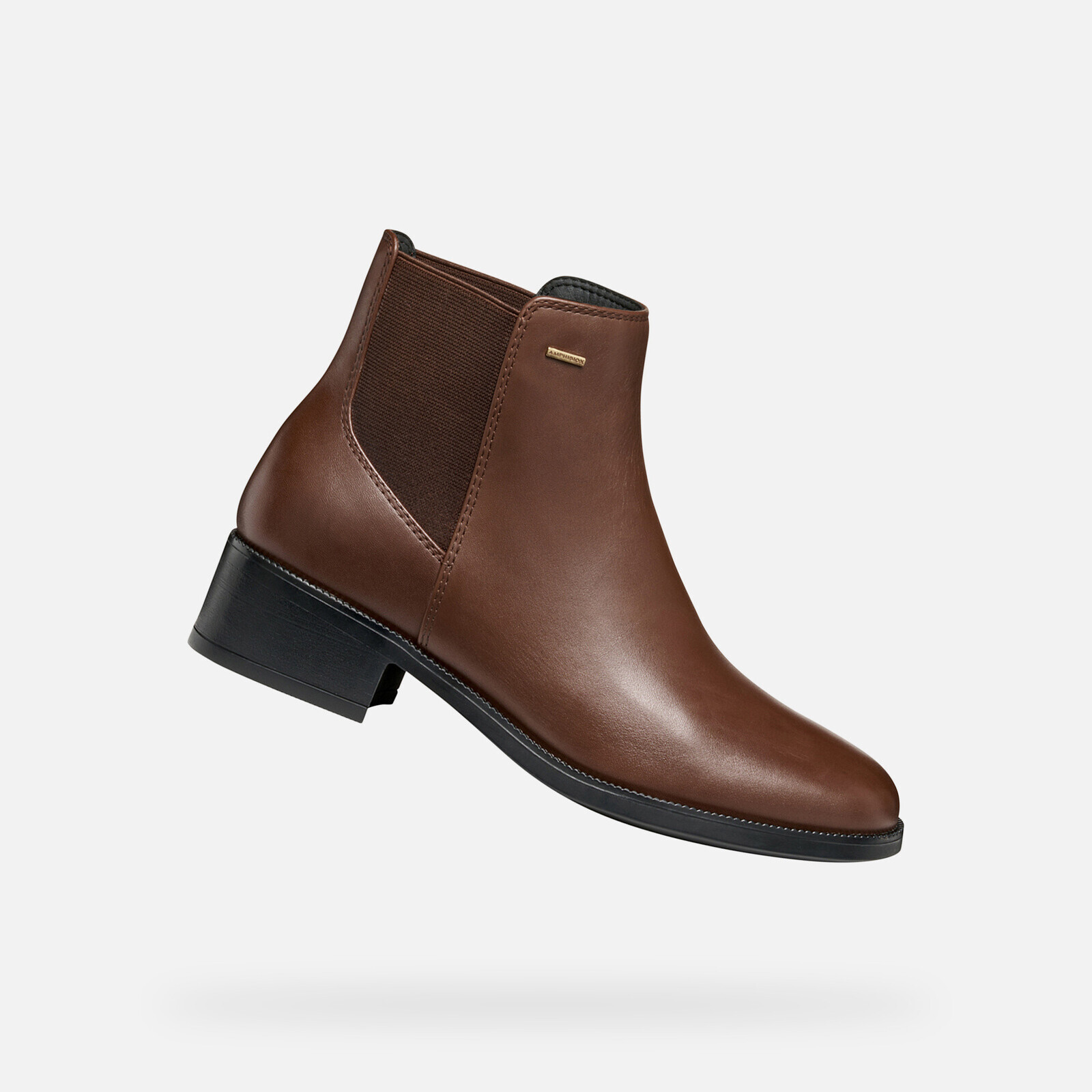 Brown women's ankle boots Geox Camexia NP ABX - Women's