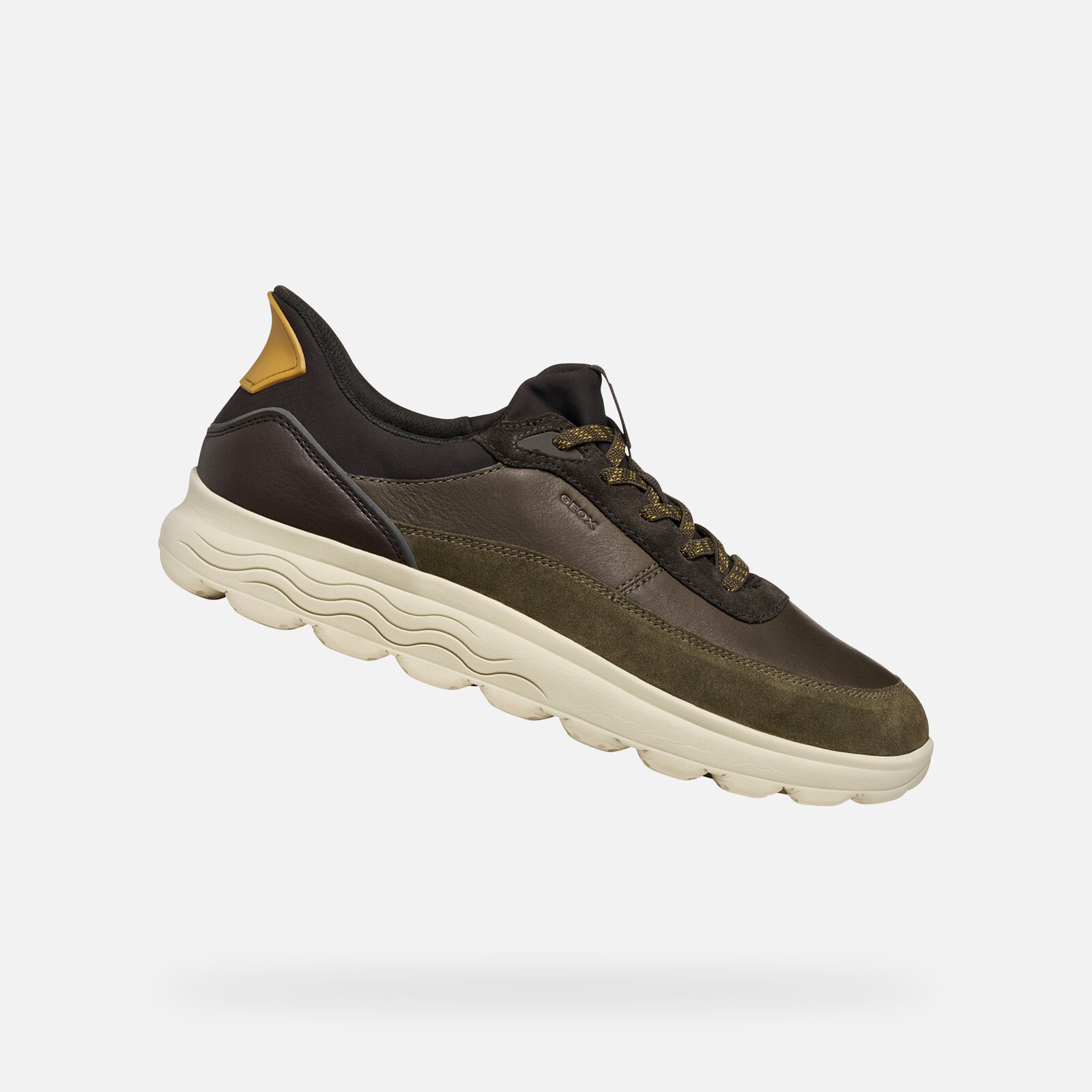 Dark green men's sneakers Geox Spherica Plus - Men's