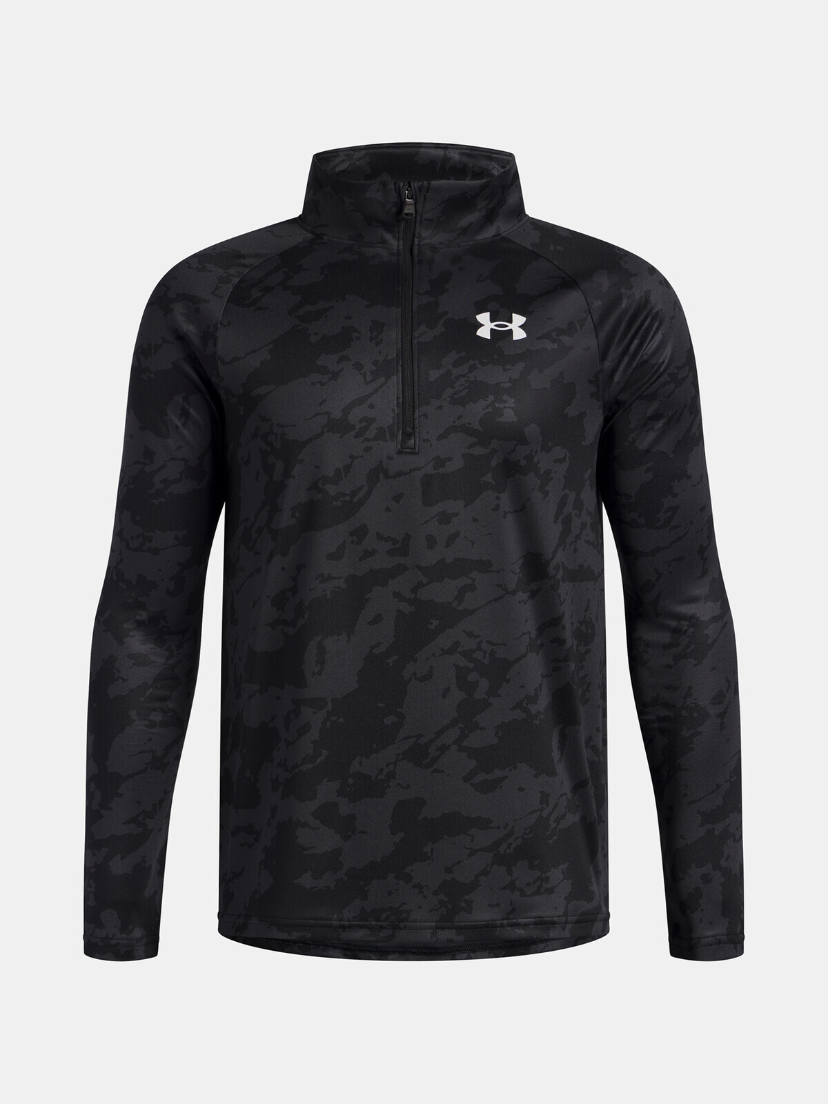 Boys' T-shirt Under Armour UA Tech 2.0 1/2 Zip-BLK - Boys