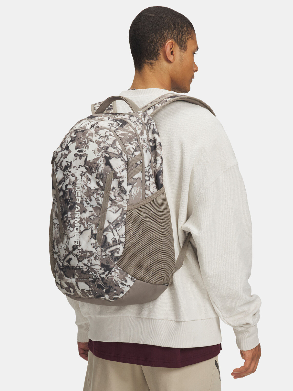 Unisex backpack Under Armour UA Hustle 6.0 Backpack-BRN - unisex