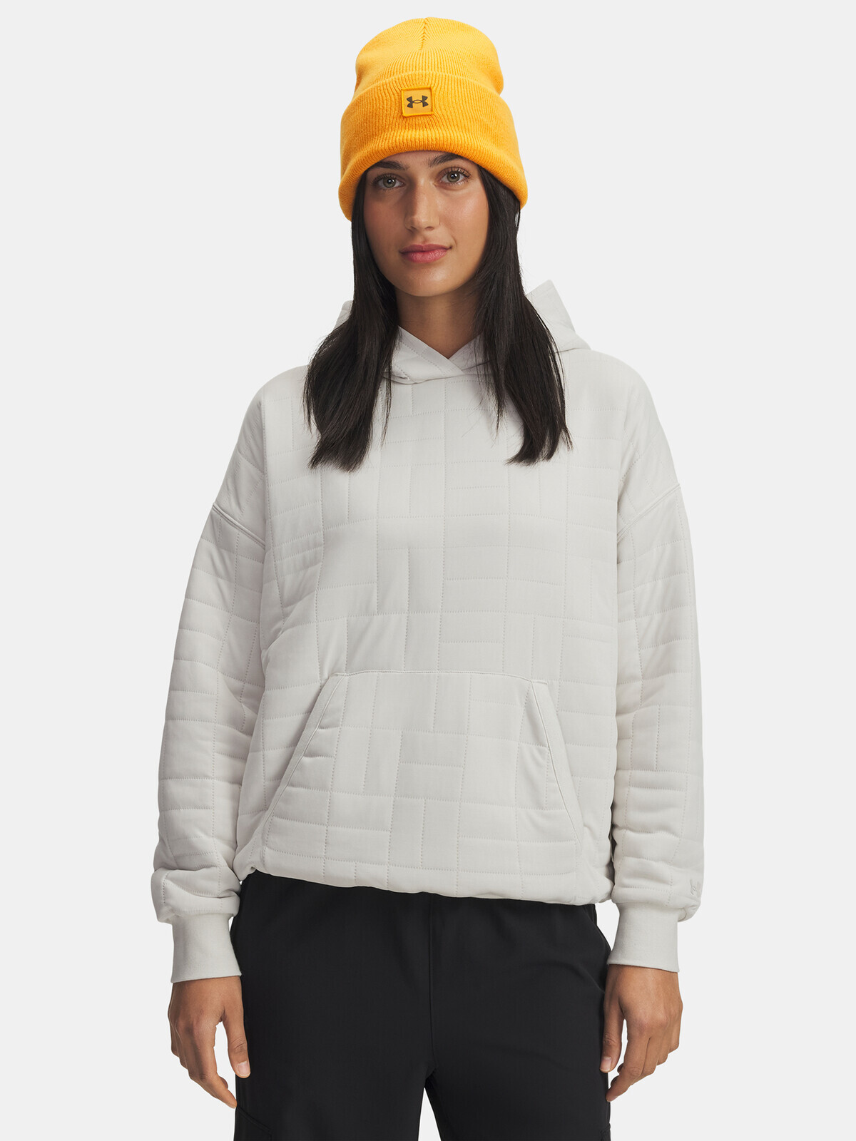 Women's sweatshirt Under Armour Unstoppable Flc Txtr Hoodie-WHT - Women's