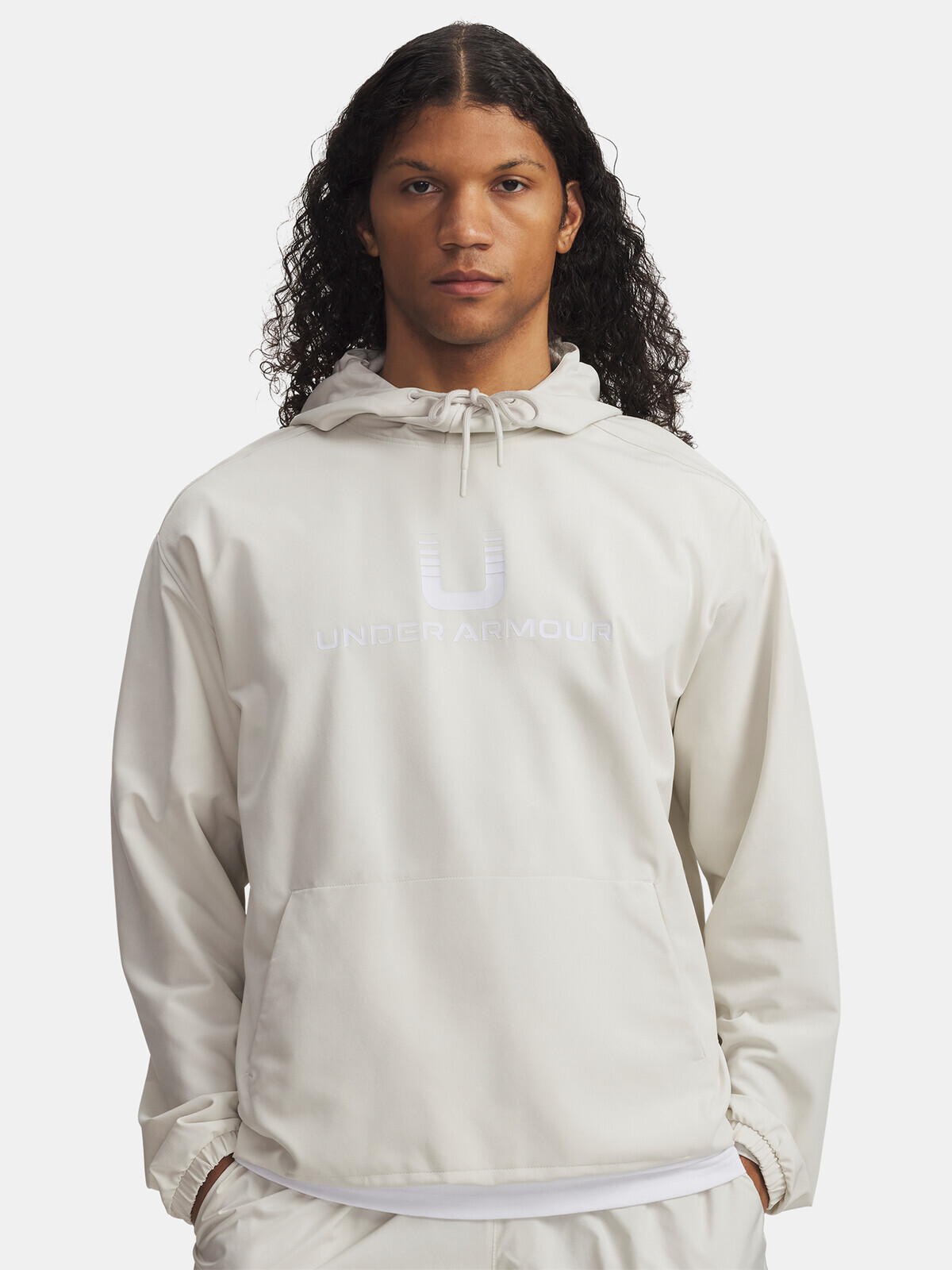 Men's sweatshirt Under Armour UA Unstoppable Wvn Hoodie-WHT - Men's
