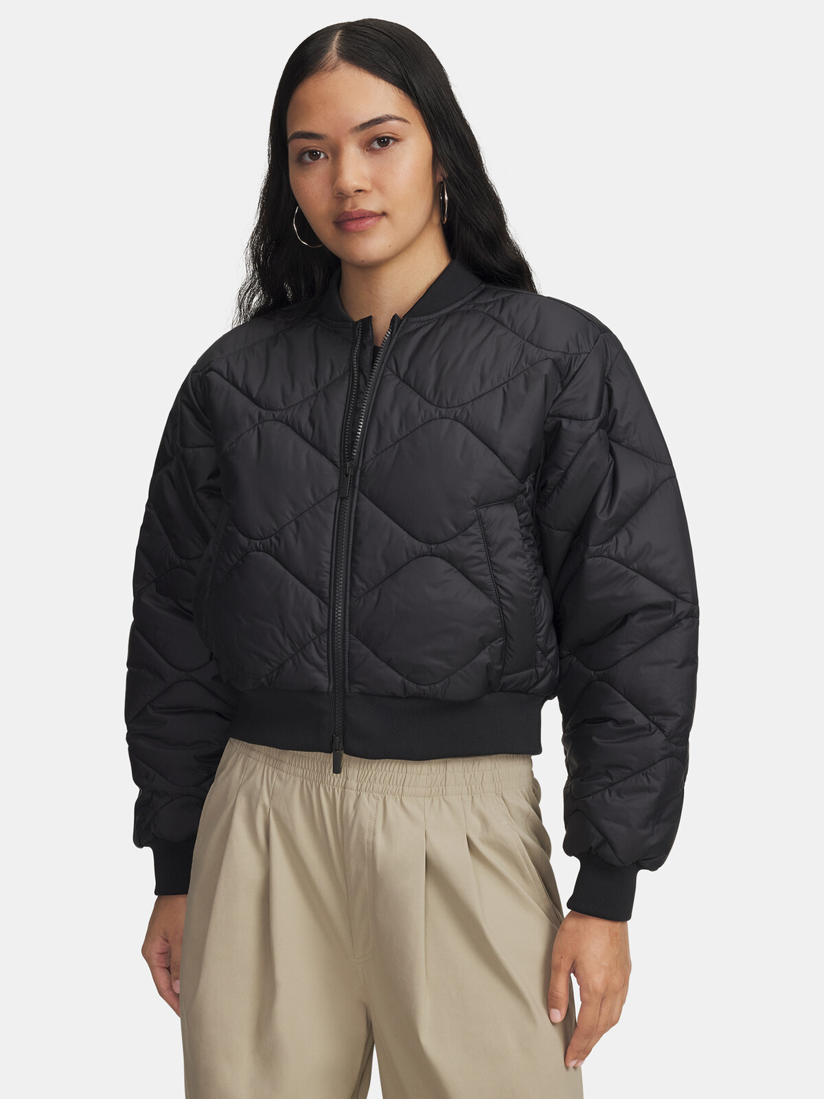 Women's Under Armour Heritage Bomber-BLK Jacket - Women's