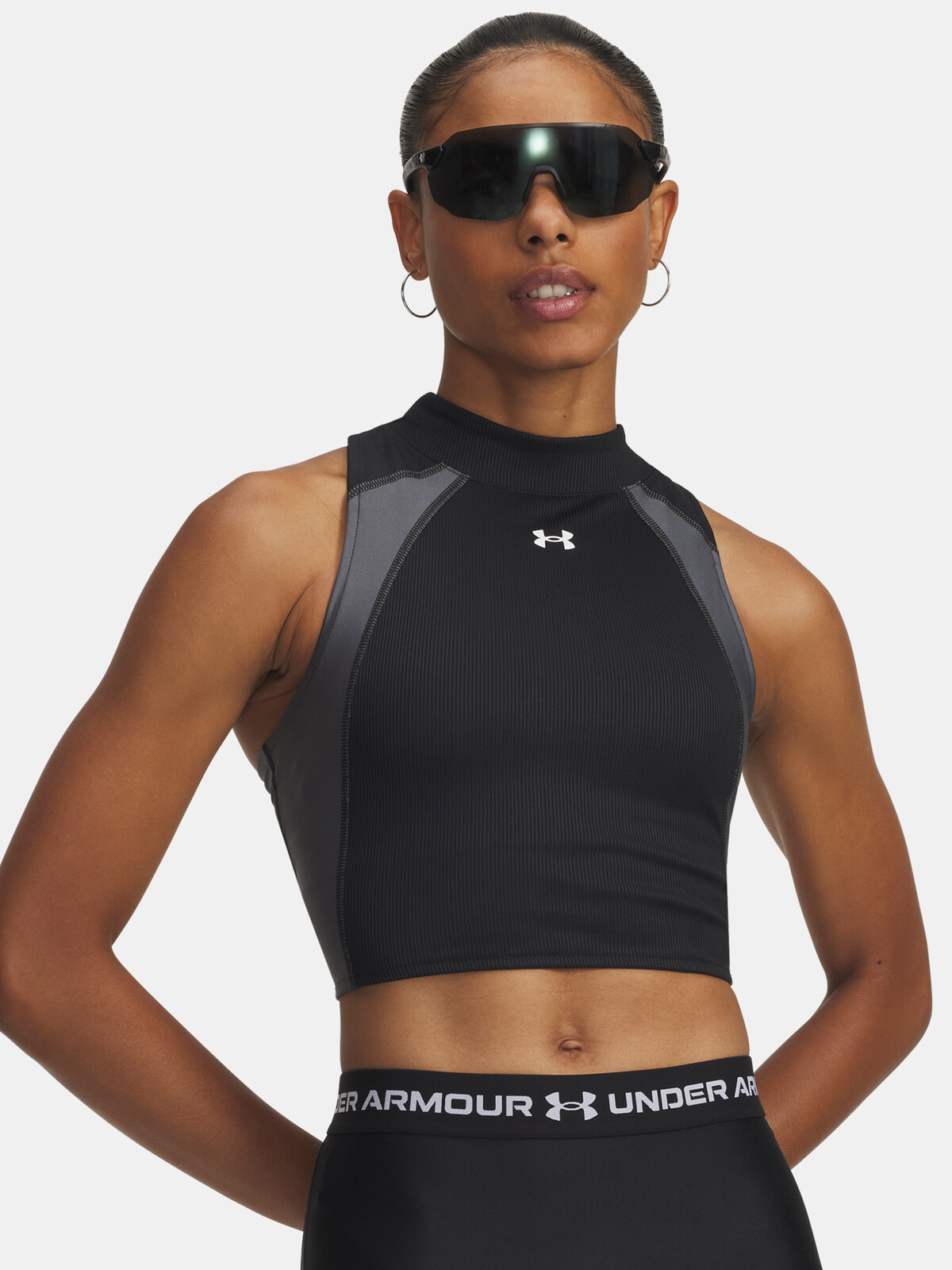 Women's tank top Under Armour UA HG Rib Tank-BLK - Women's