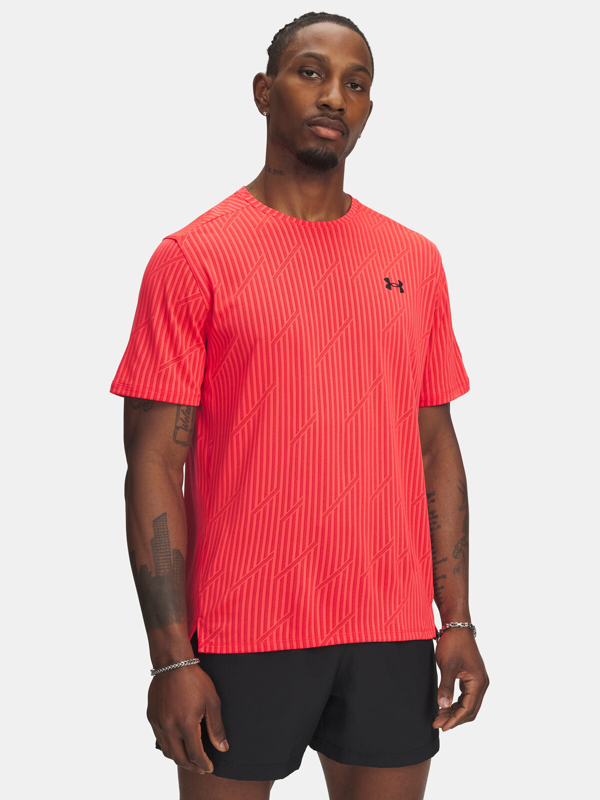 Men's T-shirt Under Armour UA Tech Vent Jacquard-RED - Men's