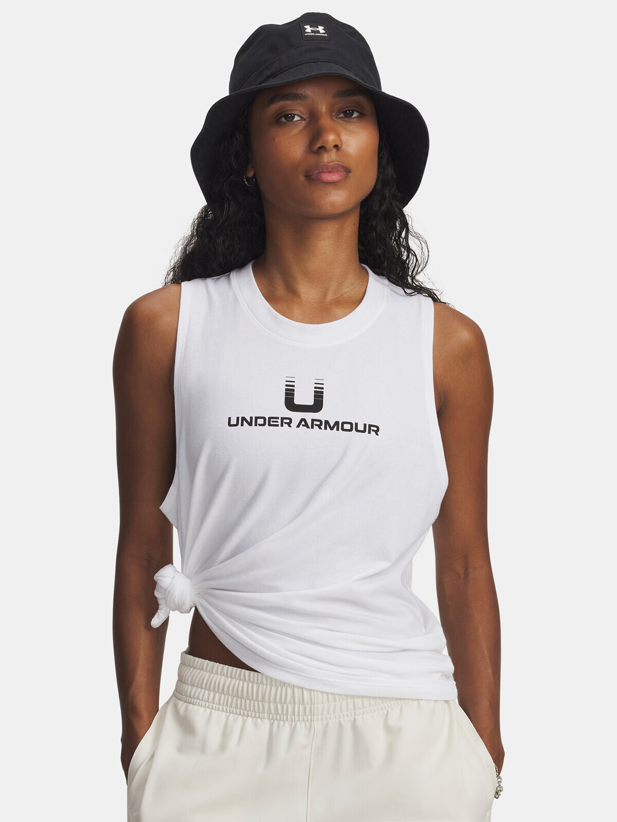 Women's tank top Under Armour UA Varsity U Tank-WHT - Women's