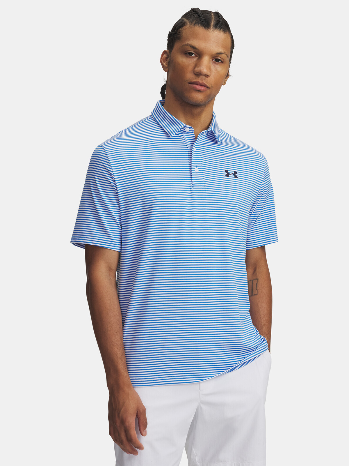 Men's T-shirt Under Armour UA Playoff 3.0 Stripe Polo-BLU - Men's