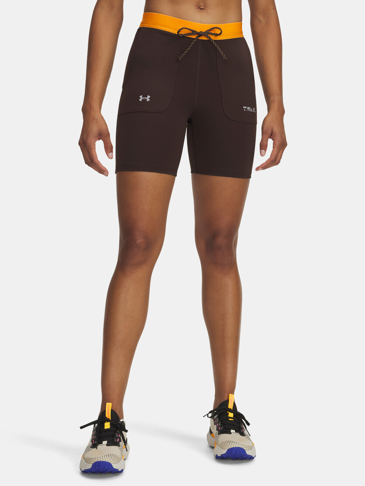 Women's shorts Under Armour UA Trail Run Fitted Short-BRN - Women's