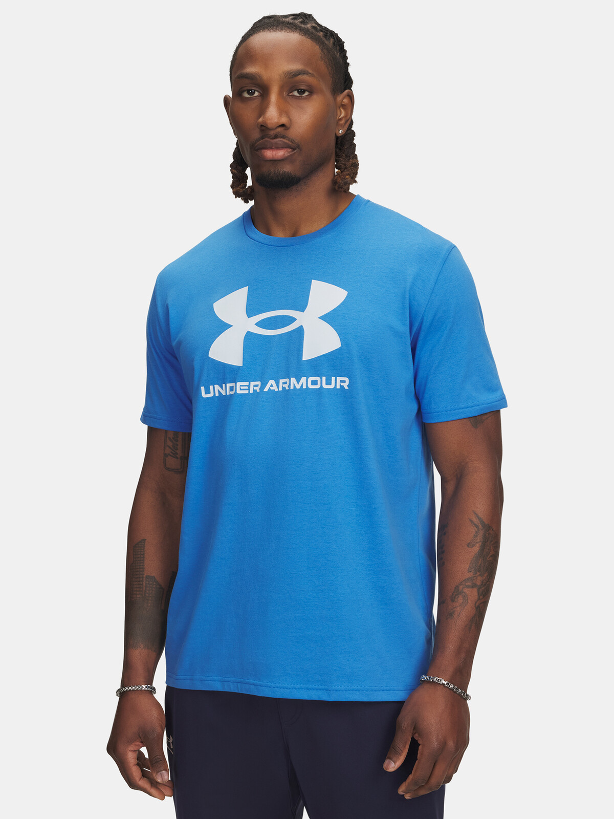 Men's T-shirt Under Armour UA SPORTSTYLE LOGO UPDATE SS-BLU - Men's