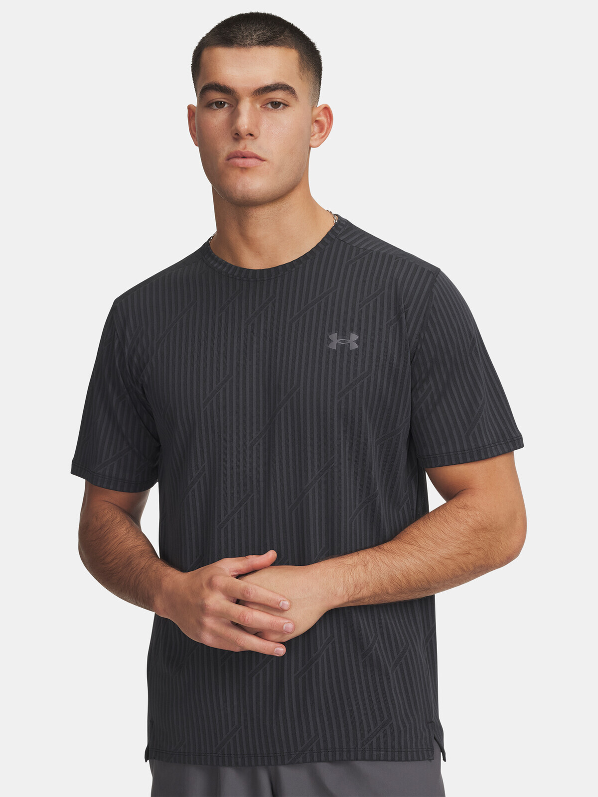 Men's T-shirt Under Armour UA Tech Vent Jacquard-BLK - Men's