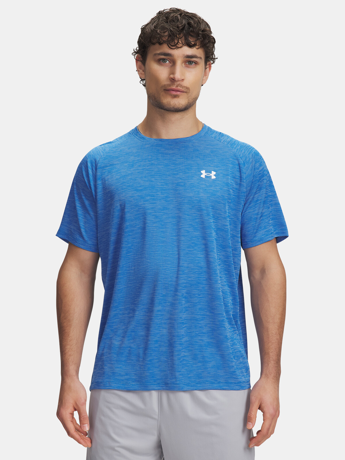 Men's T-shirt Under Armour UA Tech Textured SS-BLU - Men's