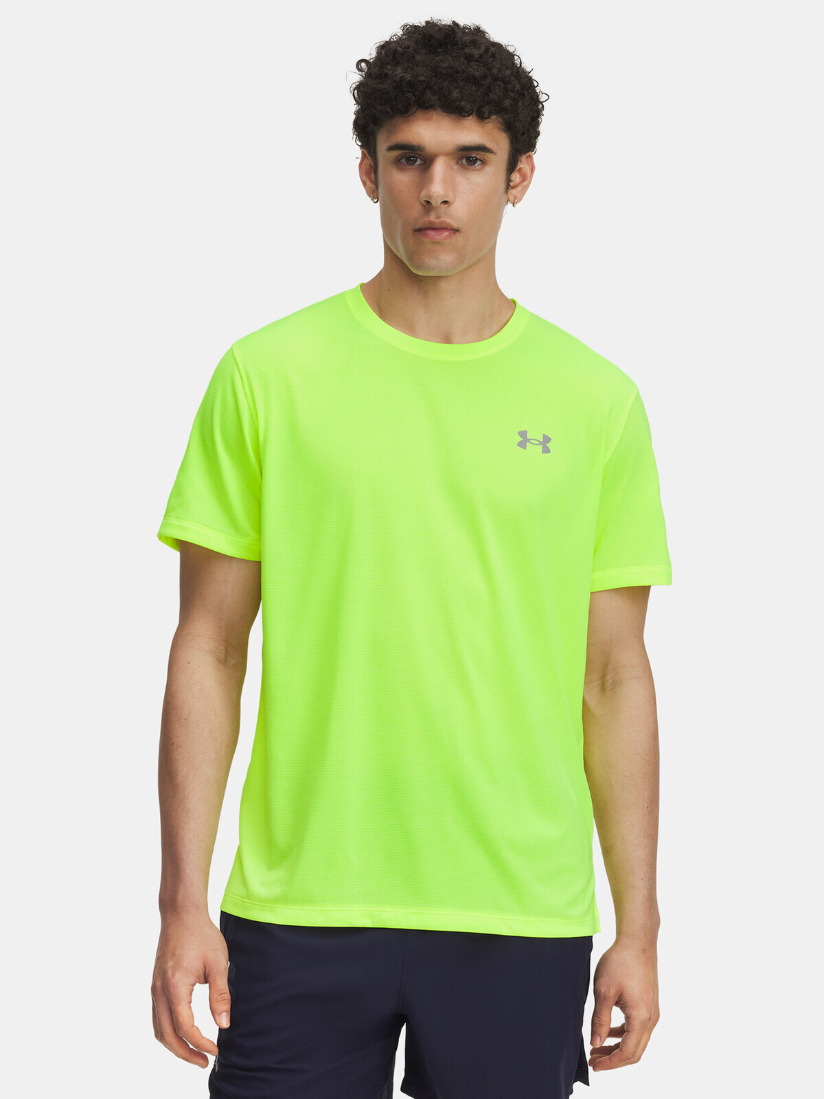 Men's T-shirt Under Armour UA LAUNCH SHORTSLEEVE-YLW - Men's