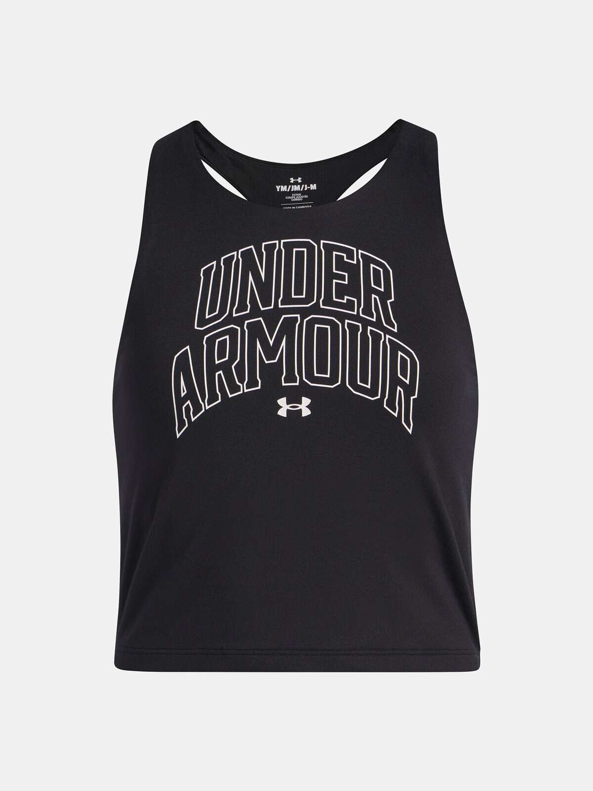 Girls' tank top Under Armour UA Motion Branded Tank-BLK - Girls