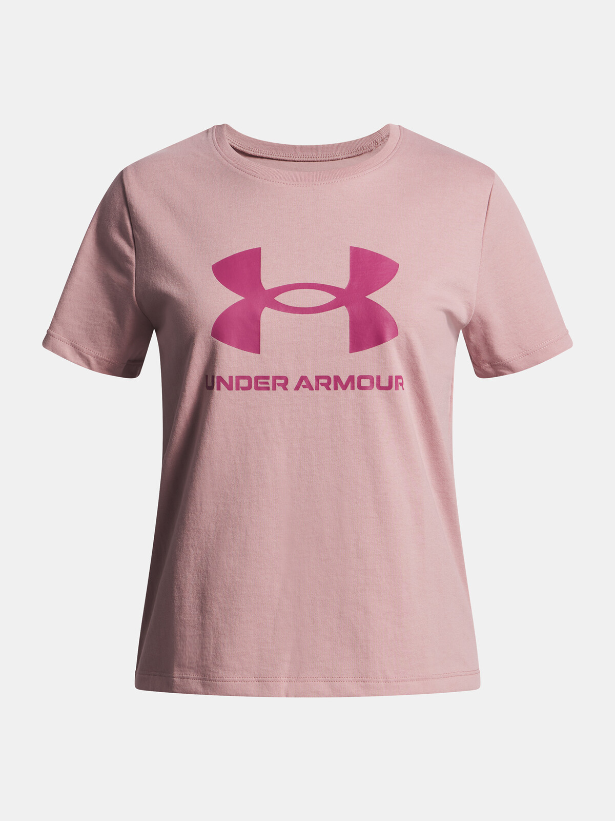 Girls' T-shirt Under Armour UA BIG LOGO SS-PNK - Girls