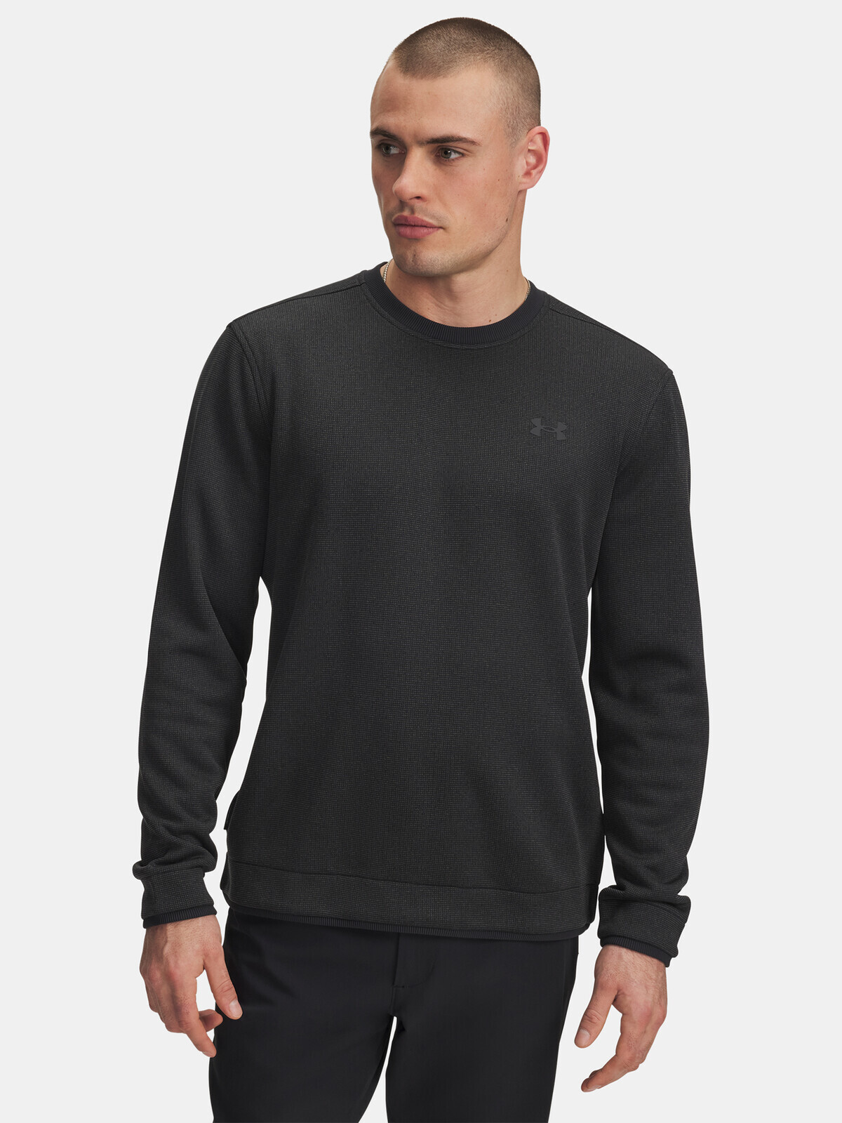 Men's sweatshirt Under Armour UA M Sweater Fleece Crew-BLK - Men's