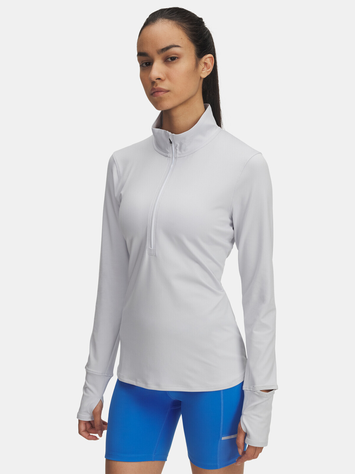 Women's T-shirt Under Armour UA Launch Pro Half Zip-GRY - Women's