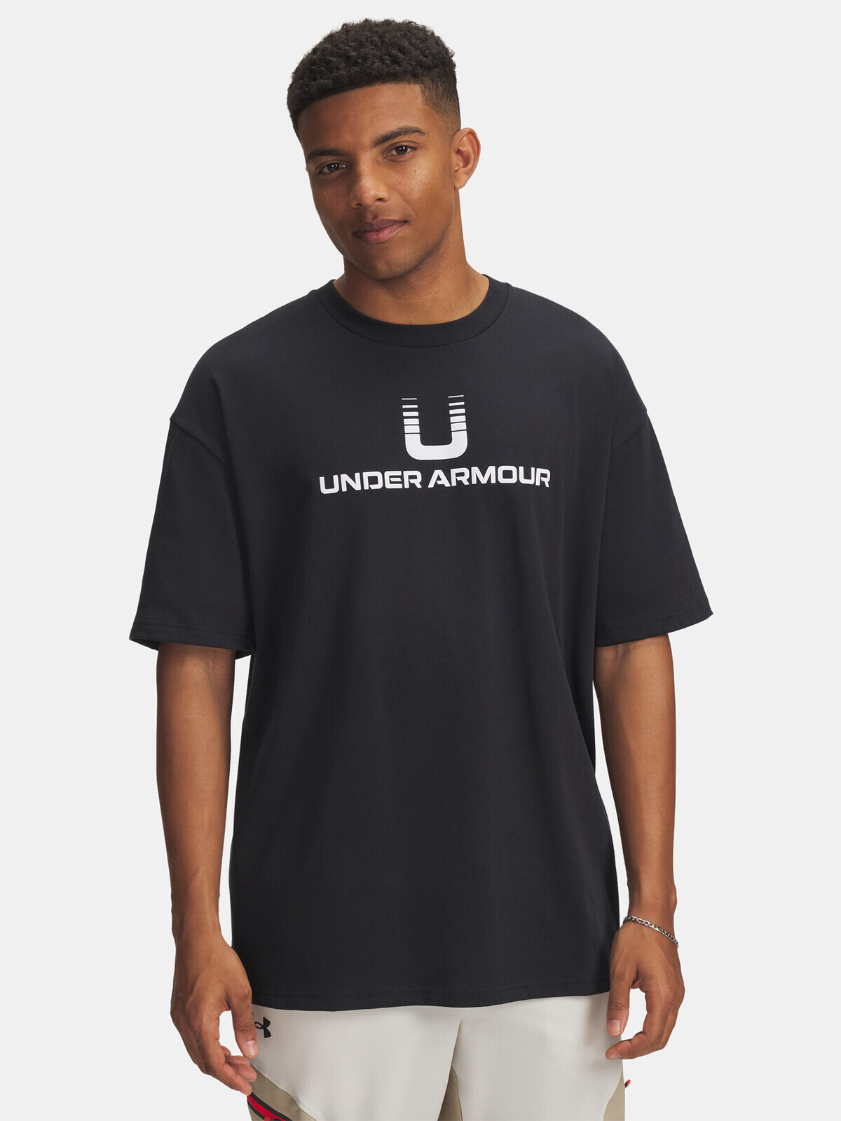 Men's T-shirt Under Armour UA HWT U LOGO SS-BLK - Men's