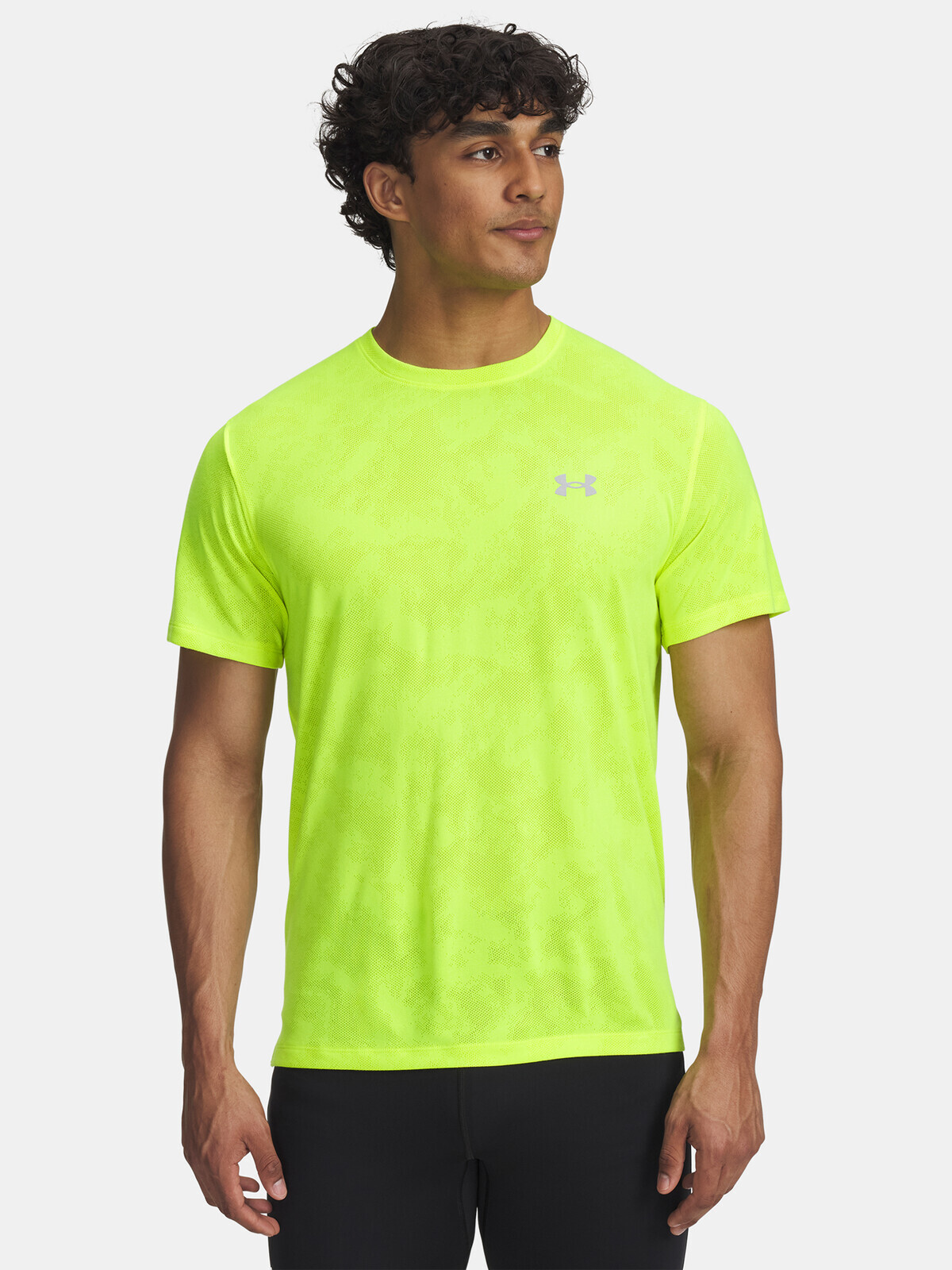 Men's T-shirt Under Armour UA Launch Camo SS-YLW - Men's