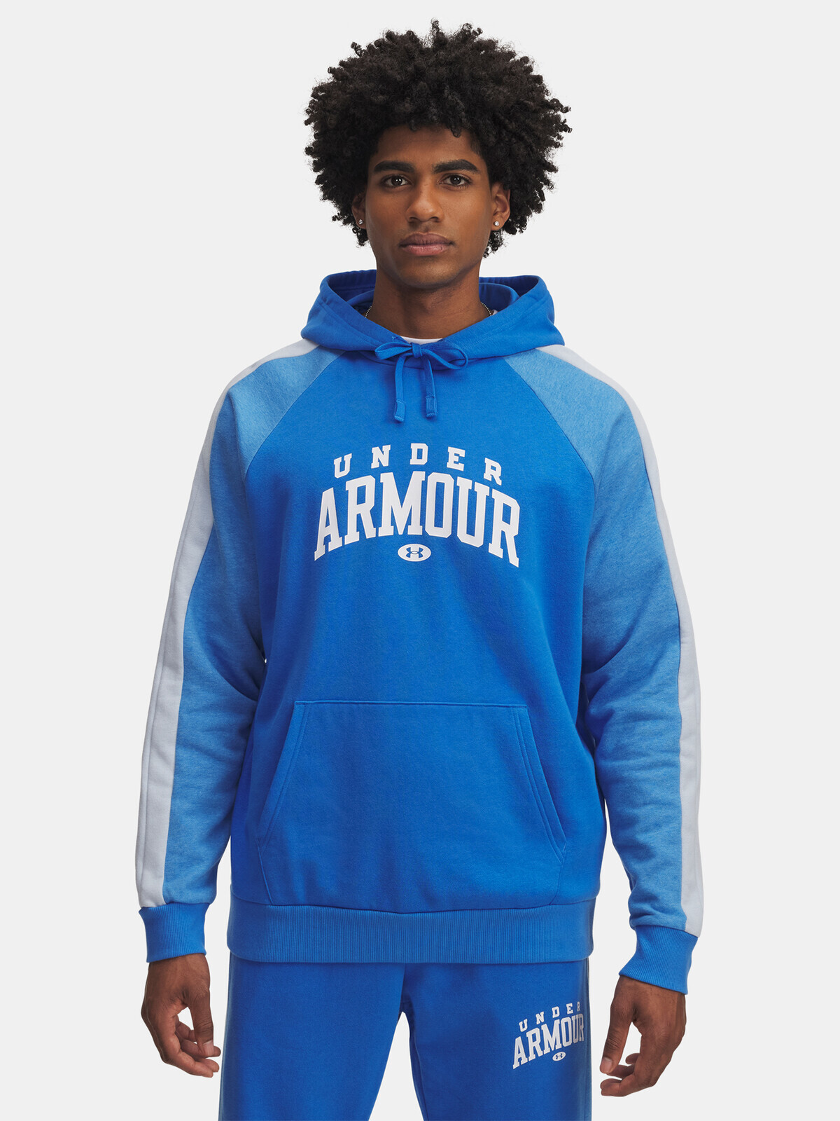 Men's sweatshirt Under Armour UA Rival Flc CB Hood-BLU - Men's