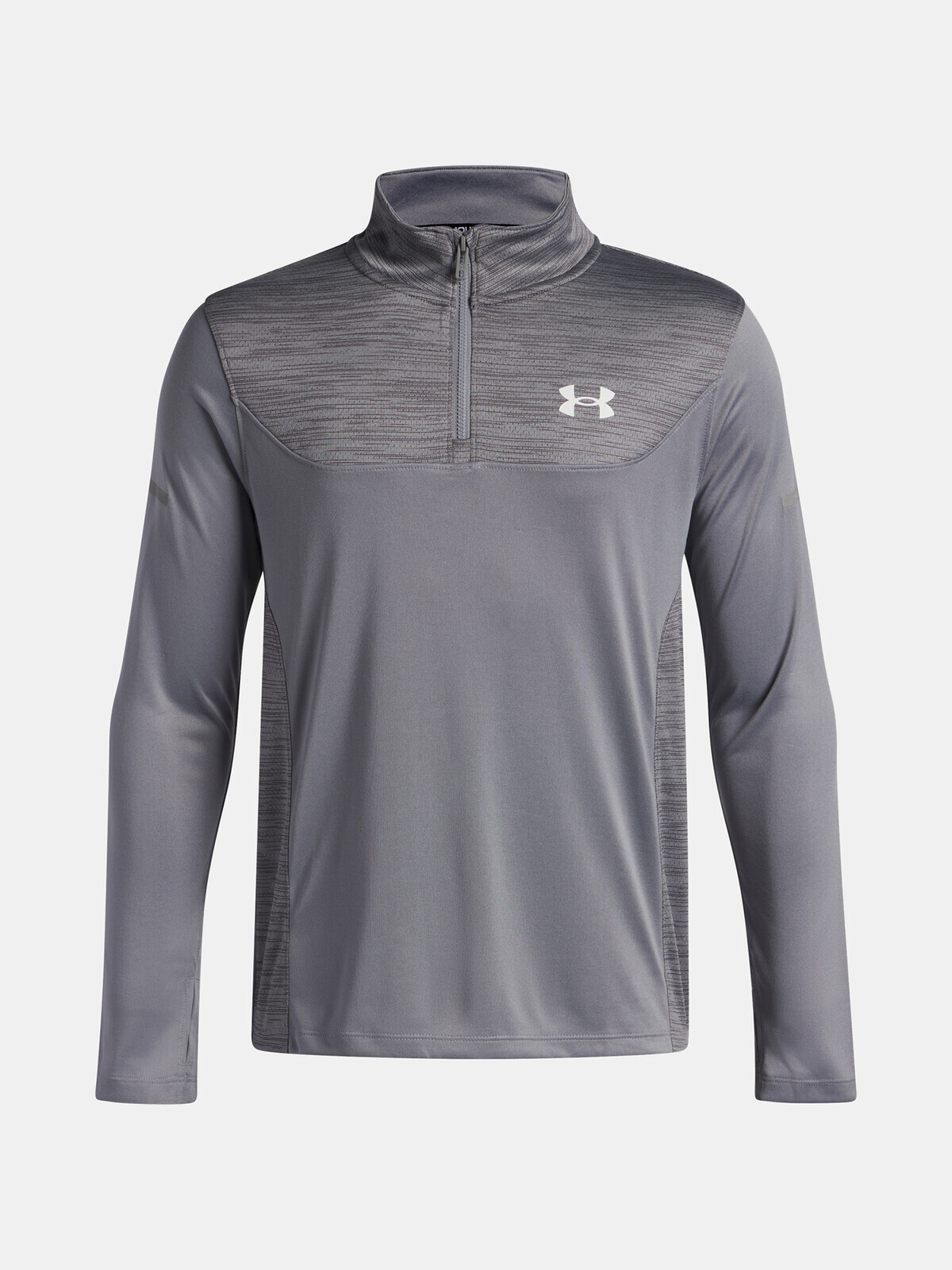 Boys' T-shirt Under Armour UA Tech Utility 1/4 Zip-GRY - Boys