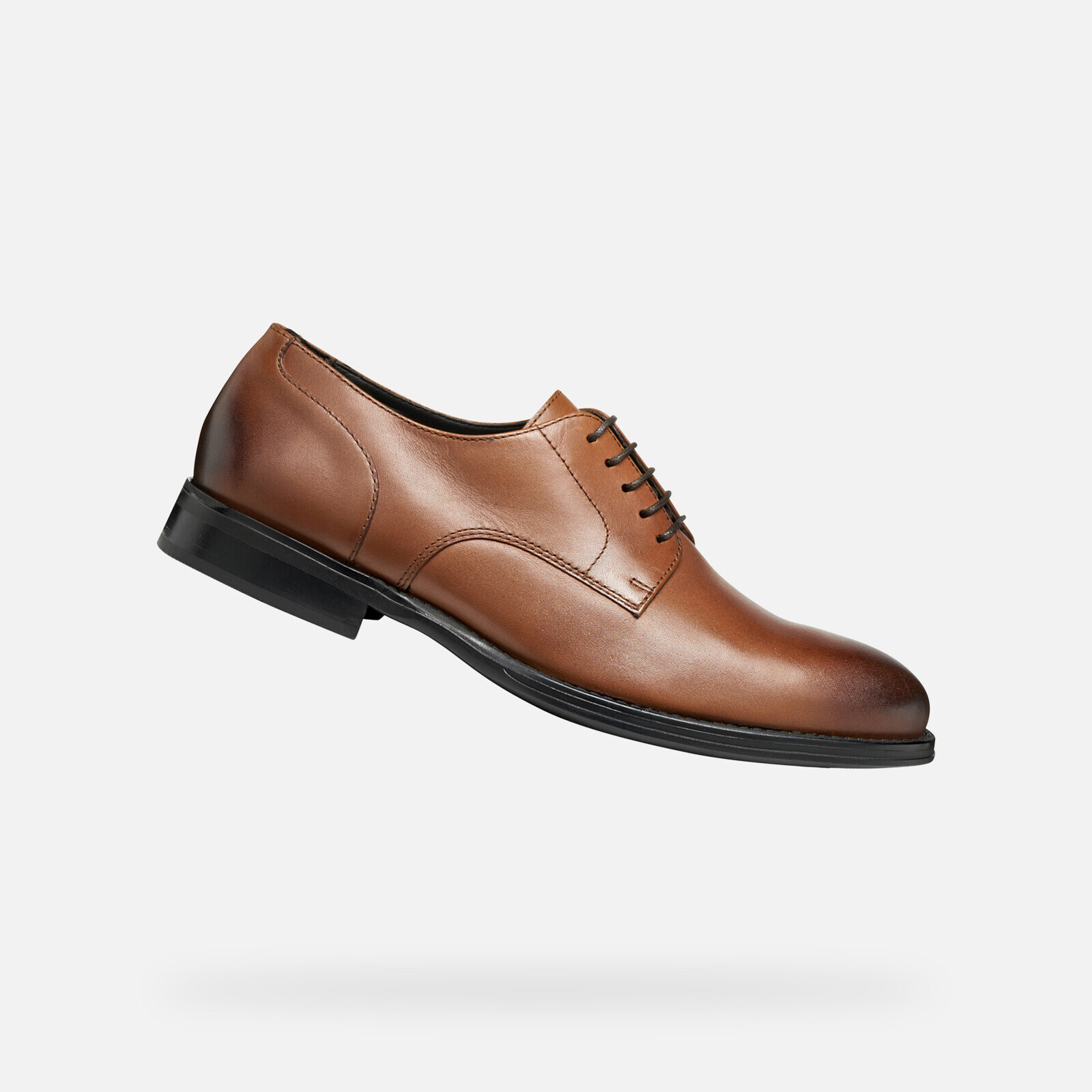 Light brown men's formal shoes Geox Barberigo - Men's