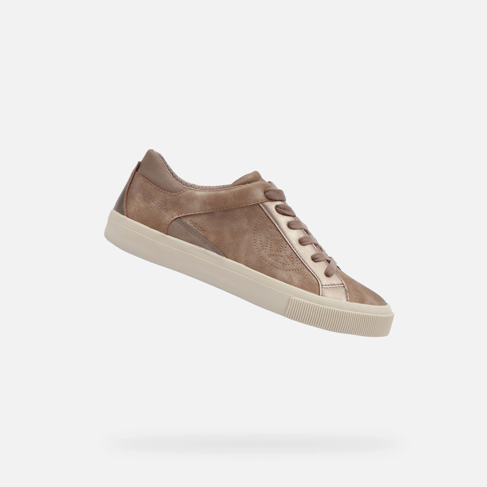 Brown women's sneakers Geox Emmeleny - Women's