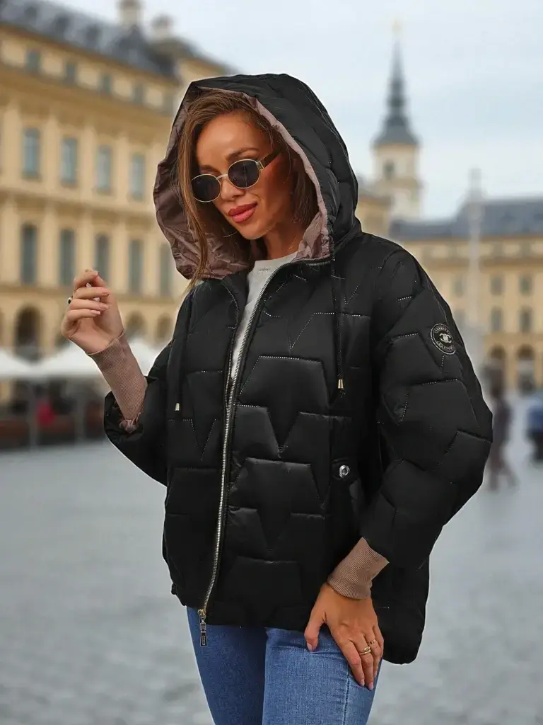 Resti Women's Quilted Jacket with Hood Ghost Frame