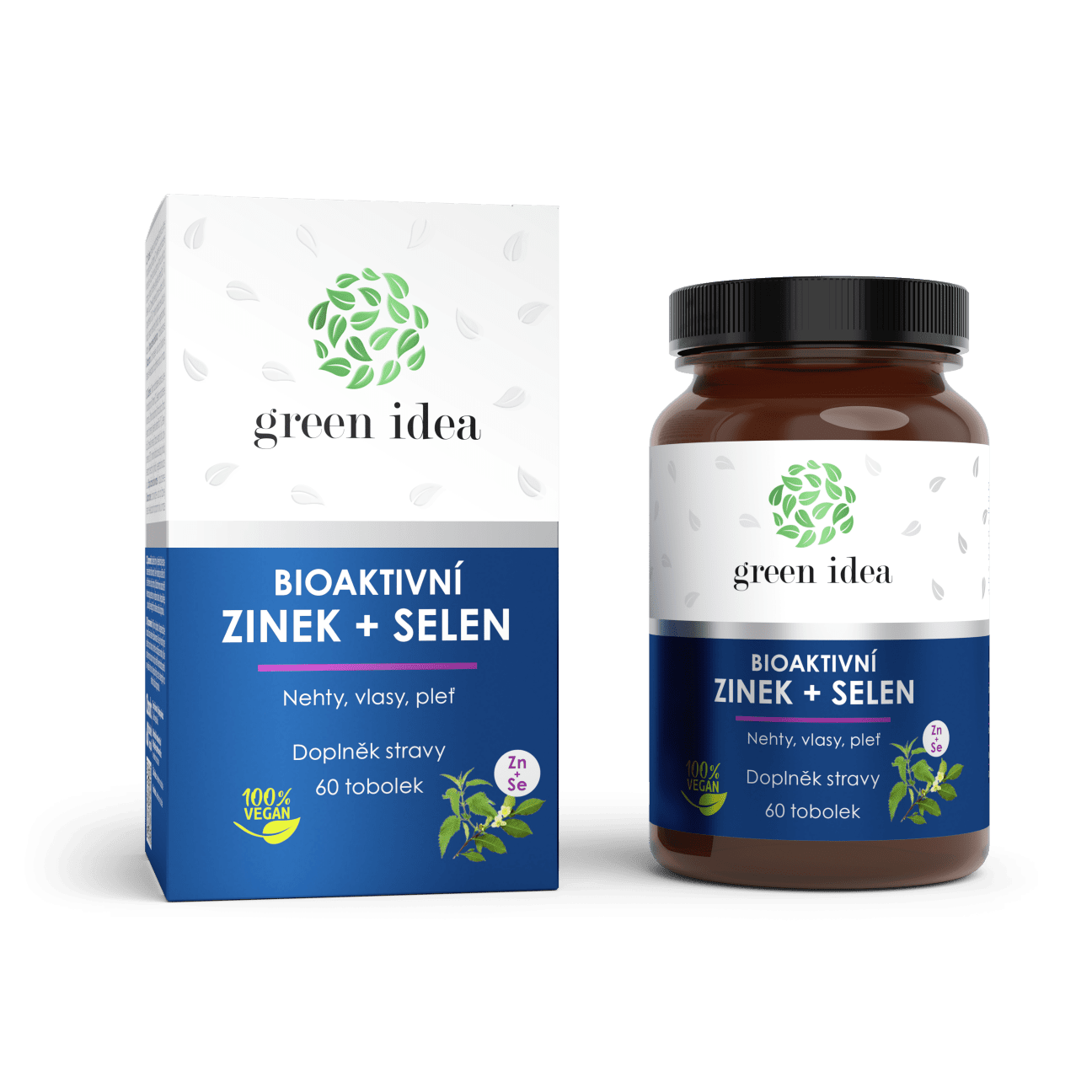 Bioaktívny zinok+selén - kapsule 60 ks - Green idea
