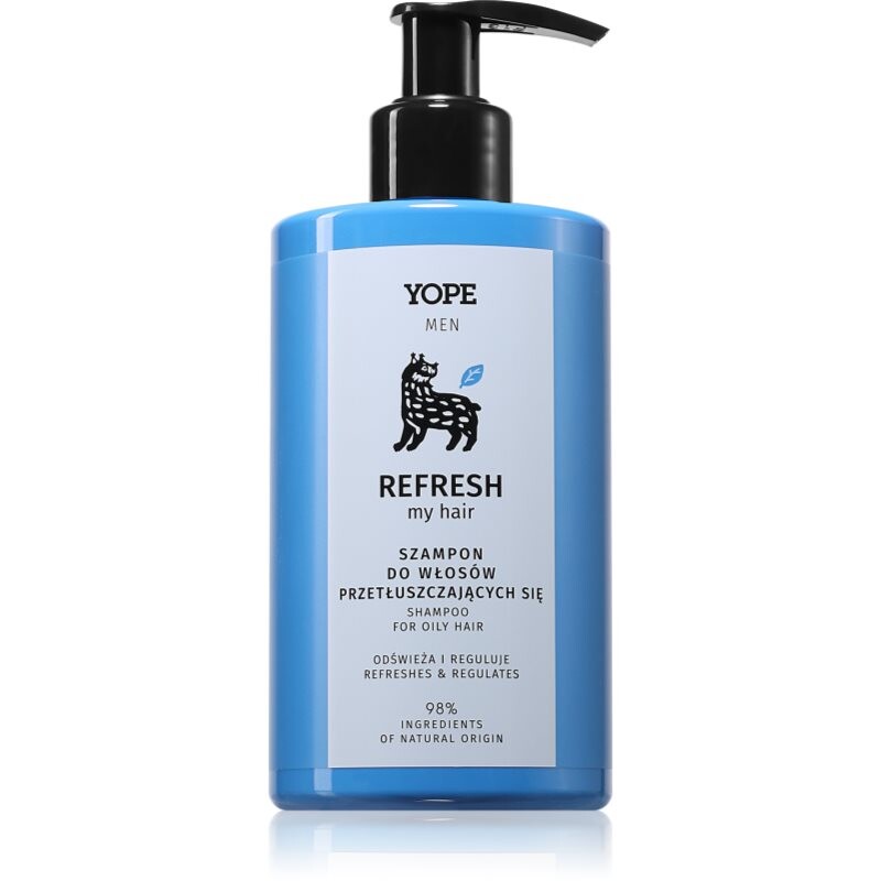 Yope Men Refresh My Hair šampón na mastné vlasy pre mužov 300 ml
