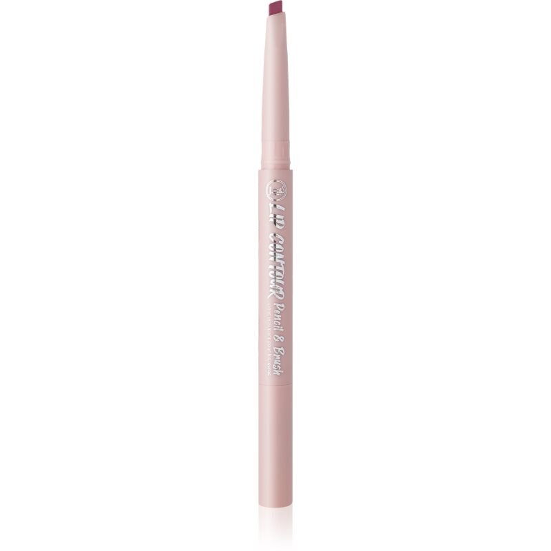 J.Cat Beauty Lip Contour kontúrovacia ceruzka na pery so štetčekom odtieň Mystic Mauve Beige 0.22 g