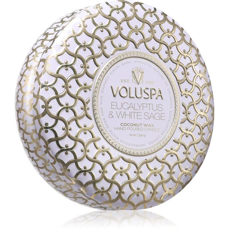 VOLUSPA Maison Blanc Eucalyptus & White Sage vonná sviečka v plechu 340 g