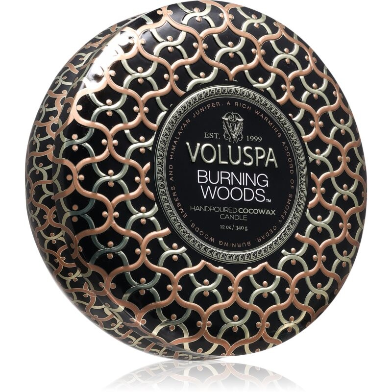 VOLUSPA Maison Noir Burning Woods vonná sviečka v plechu 340 g