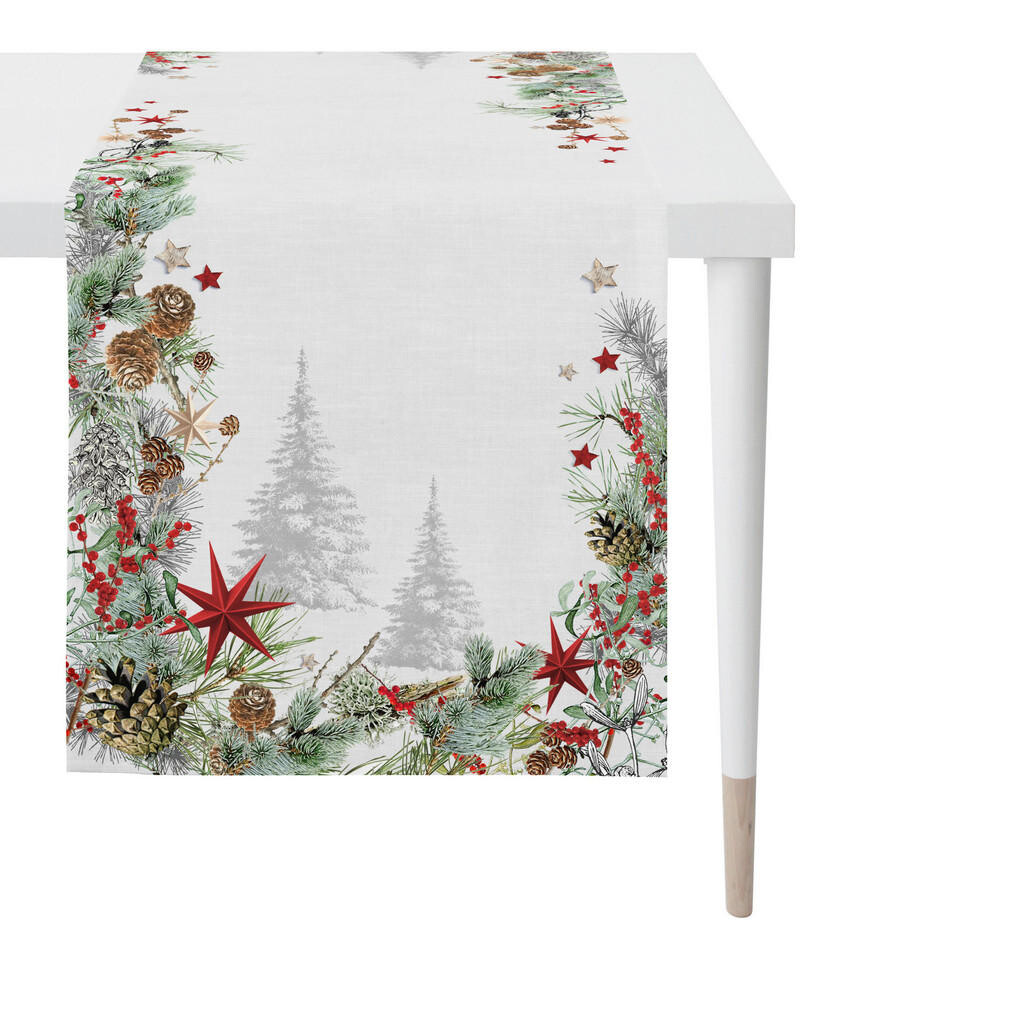 XXXL ÚZKY OBRUS, 48/140 cm, červená