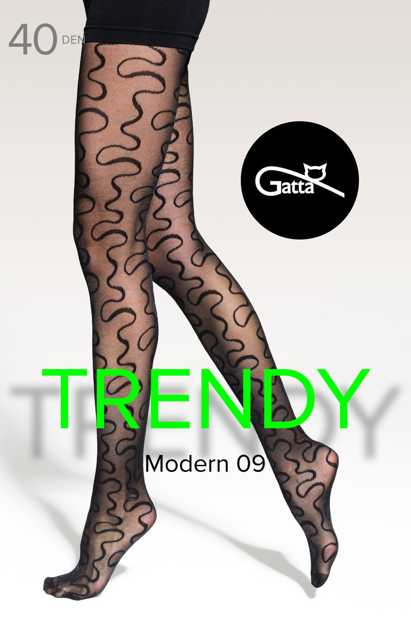 MODERN - 09 Pančuchy 40 DEN nero 4-L