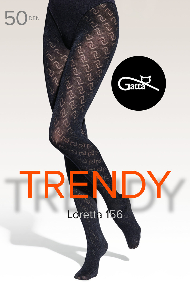 LORETTA - 156 mikrovlákno 50 DEN nero 4-L