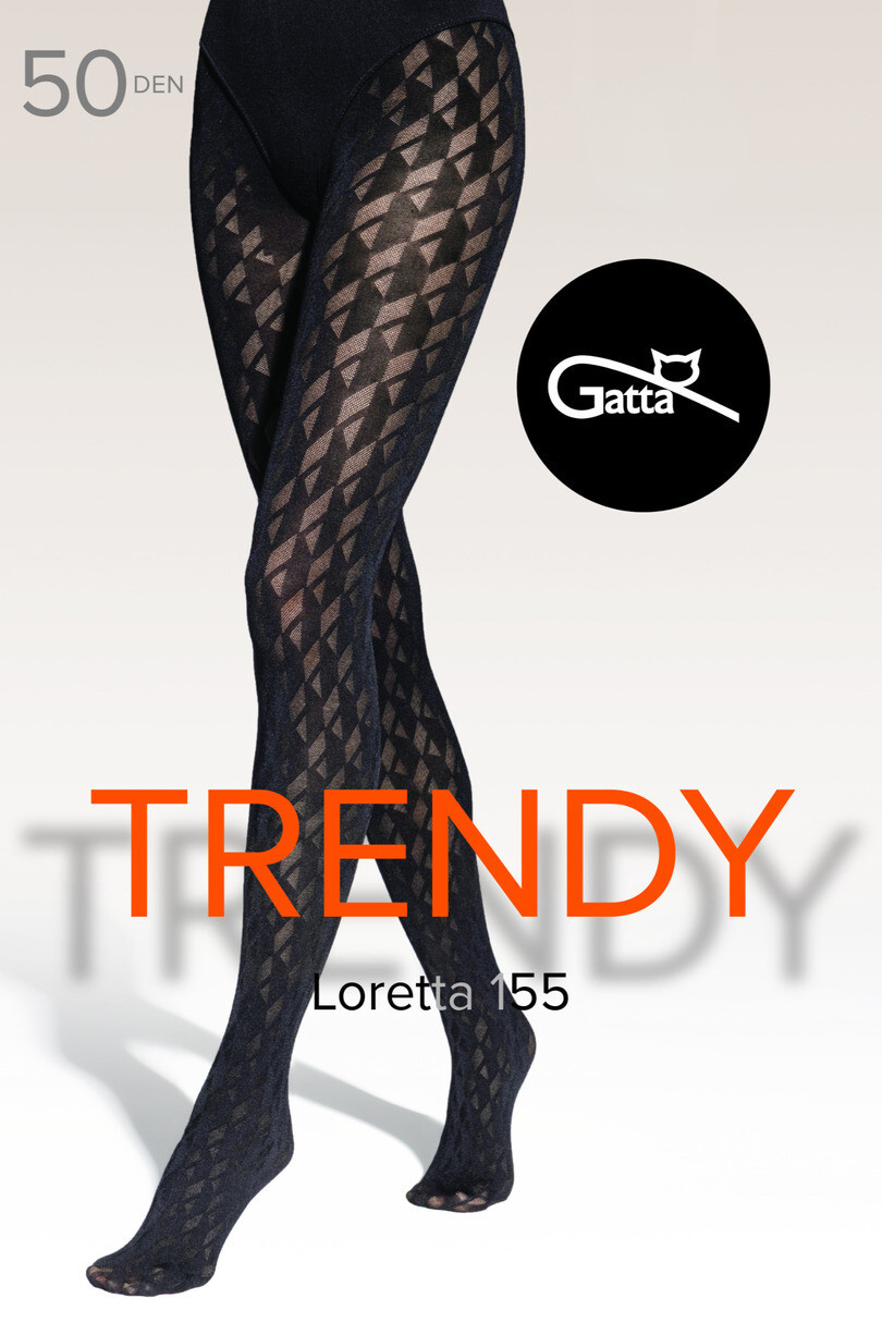 LORETTA - 155 mikrovlákno 50 DEN-5 nero 5-XL