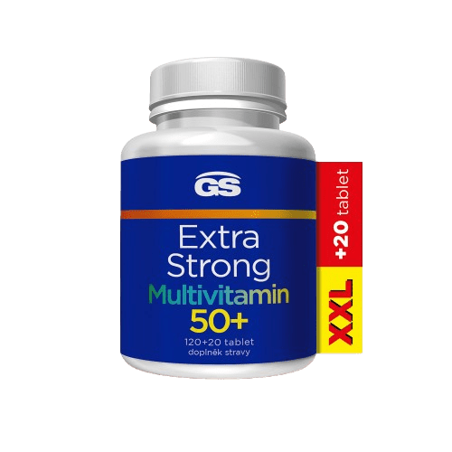 GS Extra Strong Multivitamín 50+, XXL 140 tabliet