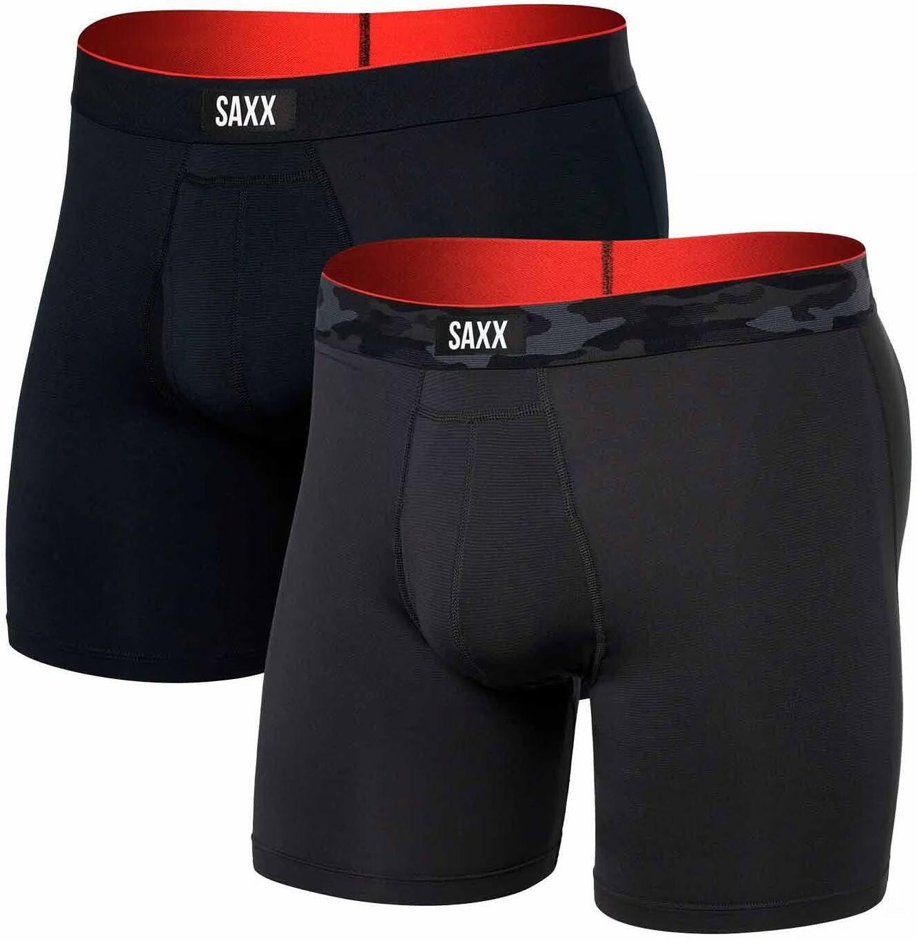 Saxx MULTI-SPORT MESH BOXER BRIEF FLY 2PK remote camo wb/black Veľkosť: L