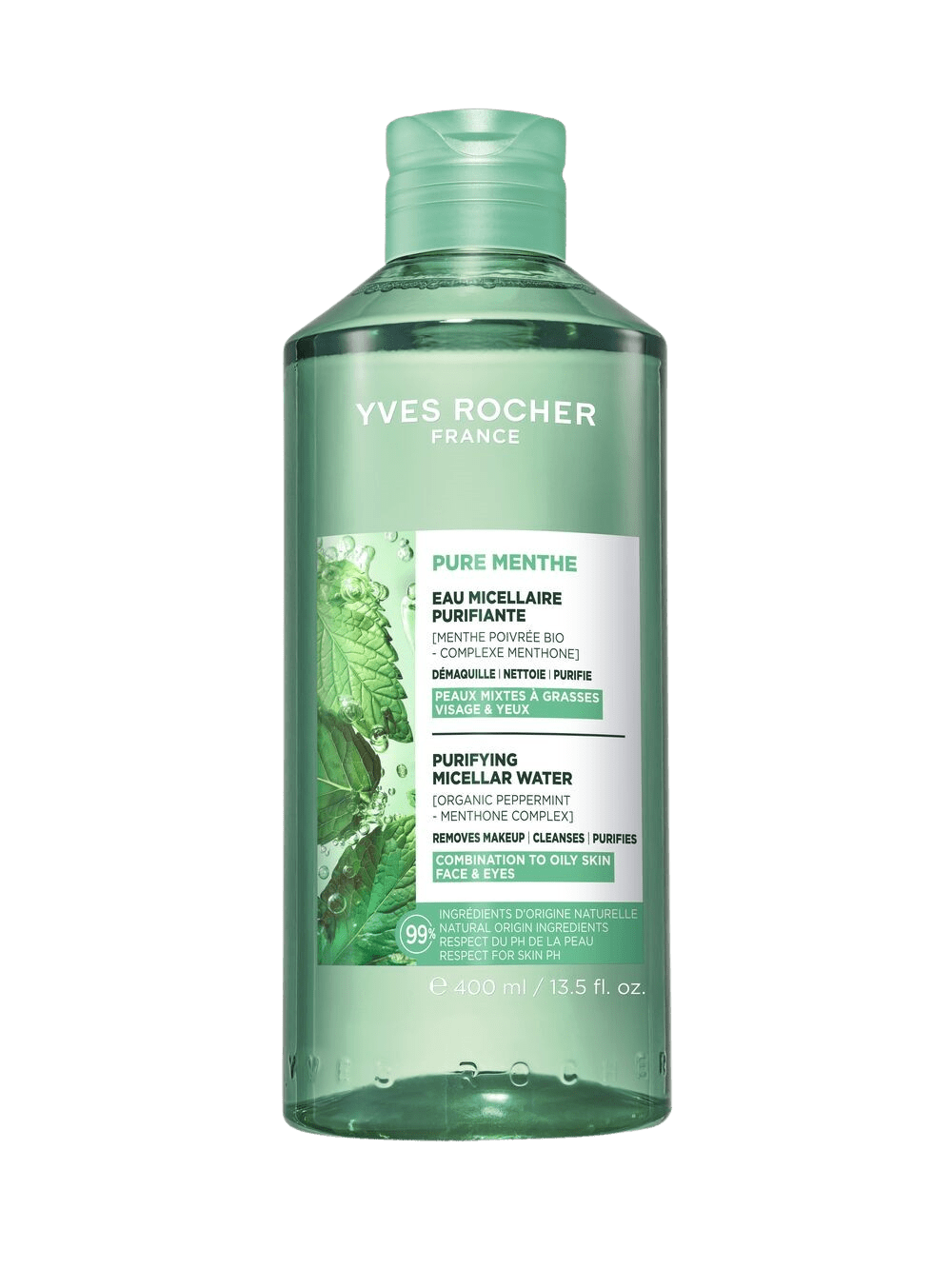 YVES ROCHER Pure Menthe, Čistiaca micelárna voda 400 ml
