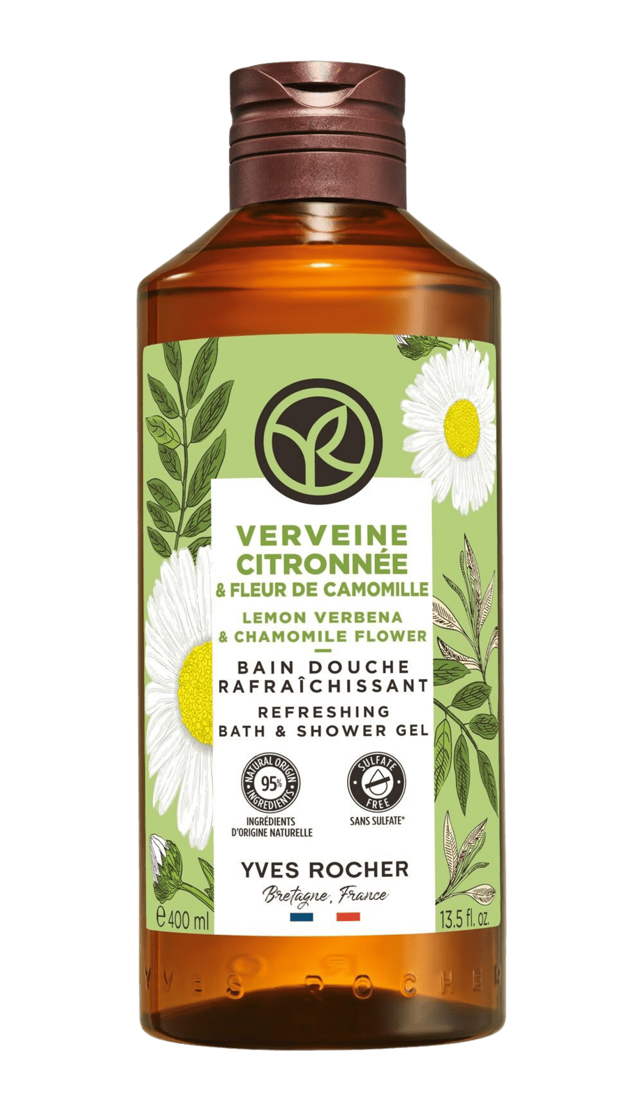 YVES ROCHER Verveine Citronnée, Sprchový gél Verbena & harmanček 400 ml