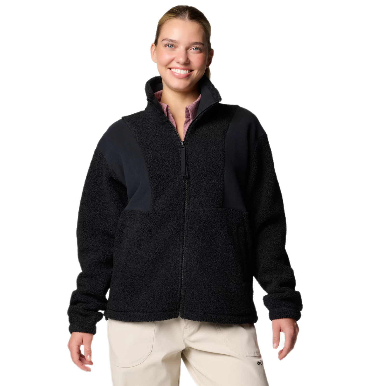 Columbia Panorama™ II Sherpa Fleece Jacket W Veľkosť: XS, Dámska mikina, Velikosť: XS