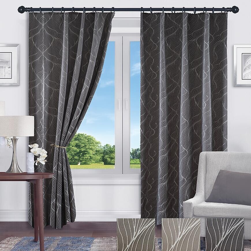 Záves na páske CELINA HM24399/135x250/sivý