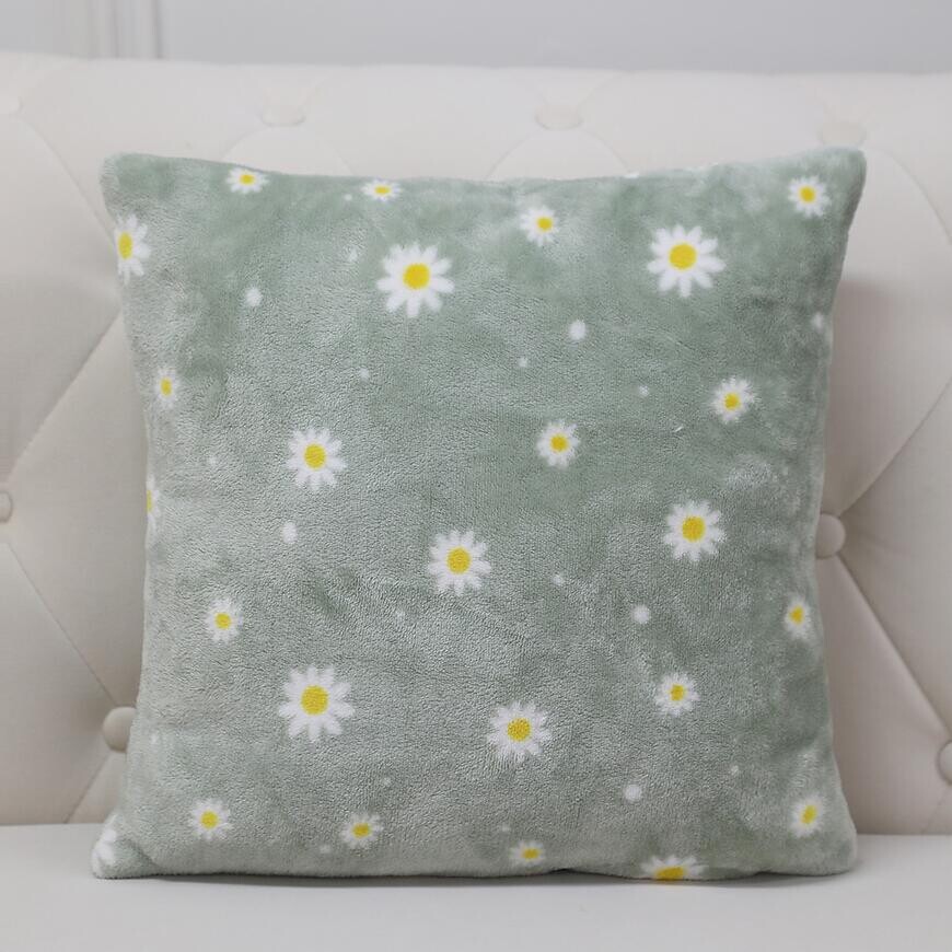 Obliečka na vankúš Margarétka 40x40 cm zelená