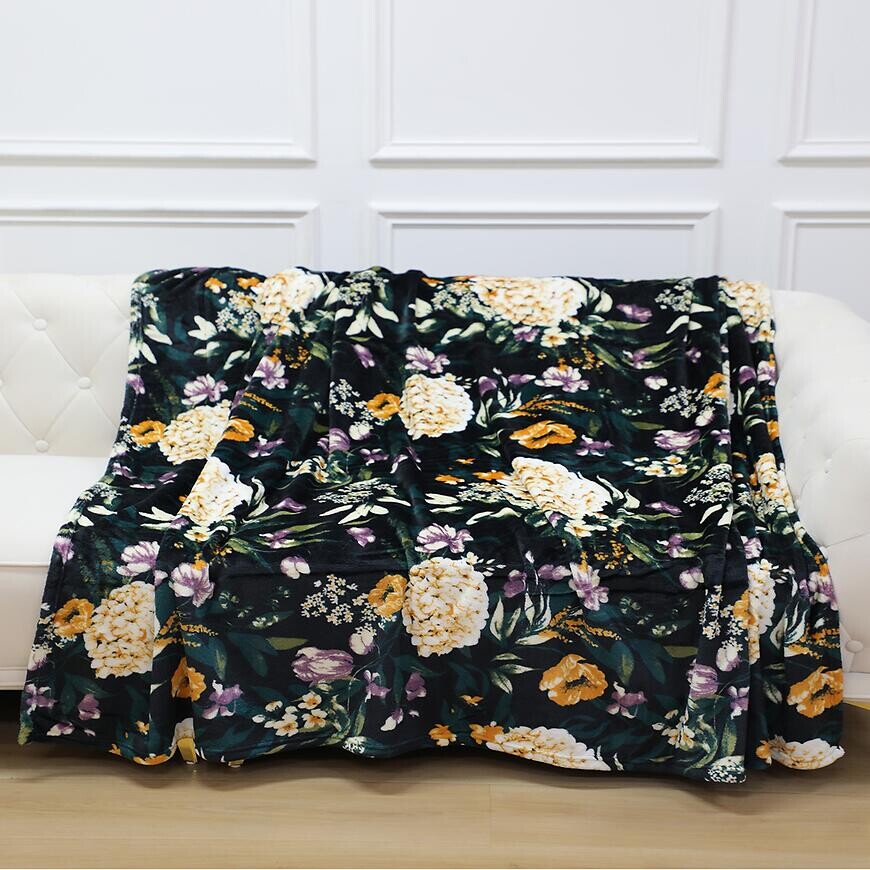 Deka Ruža 130x170 cm tmavomodrá