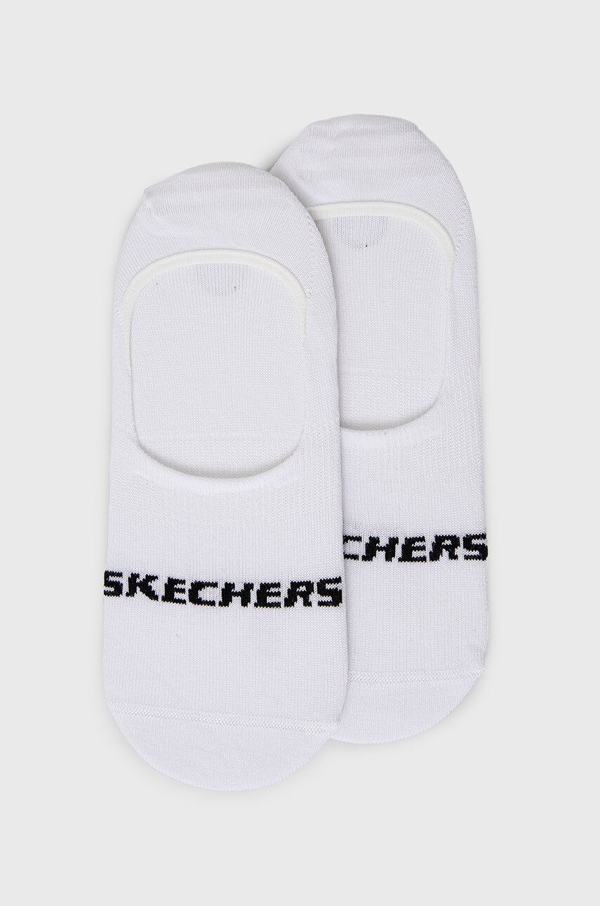 Ponožky Skechers (2-pak) biela farba