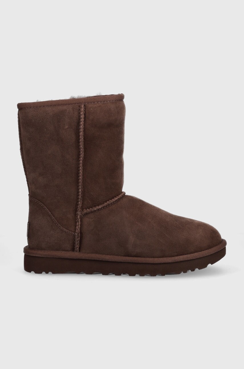 Semišové snehule UGG W Classic Short II hnedá farba, 1016223.BCDR