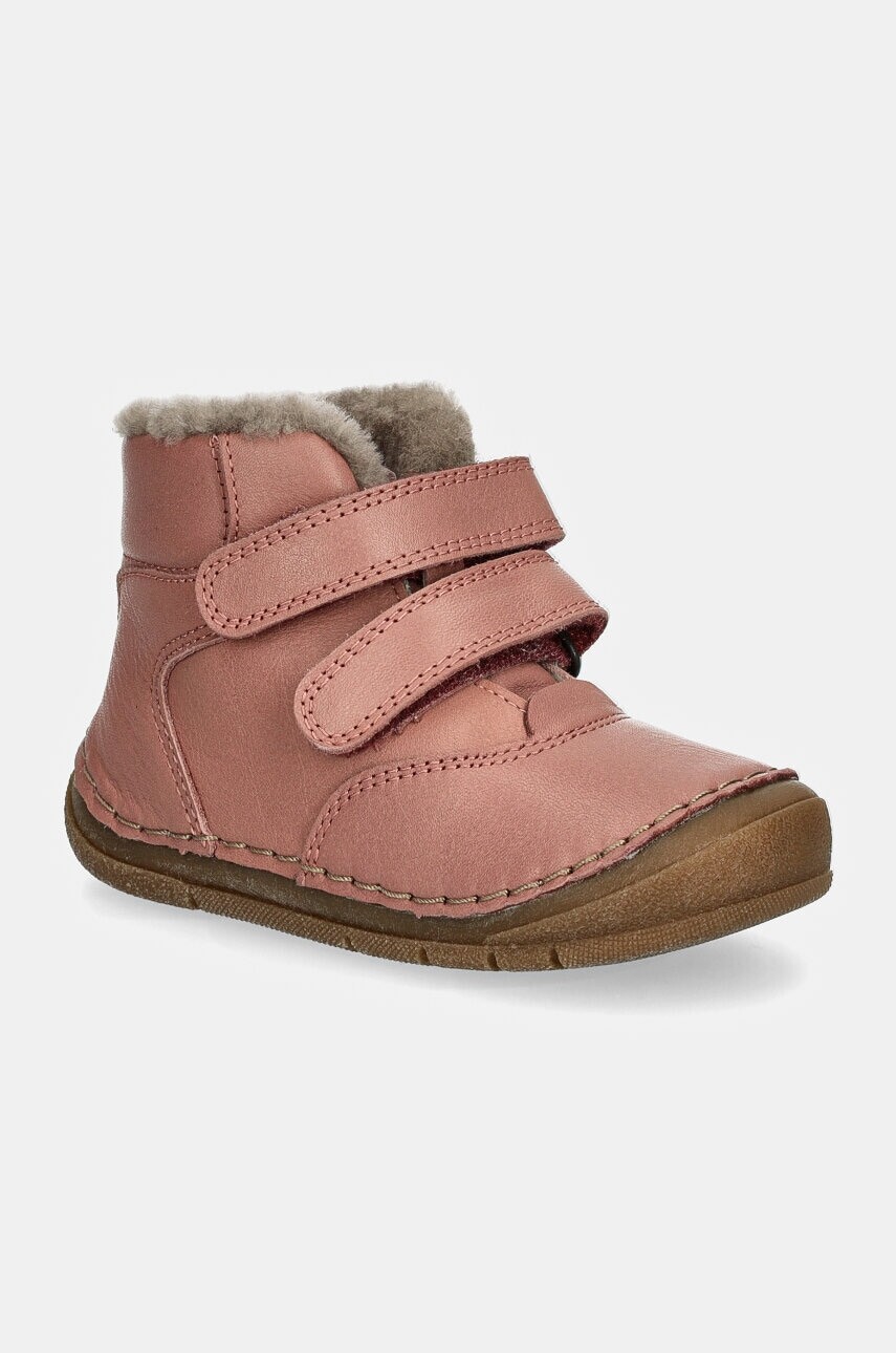 Detské kožené snehule Froddo PAIX UP WINTER ružová farba, G2110143